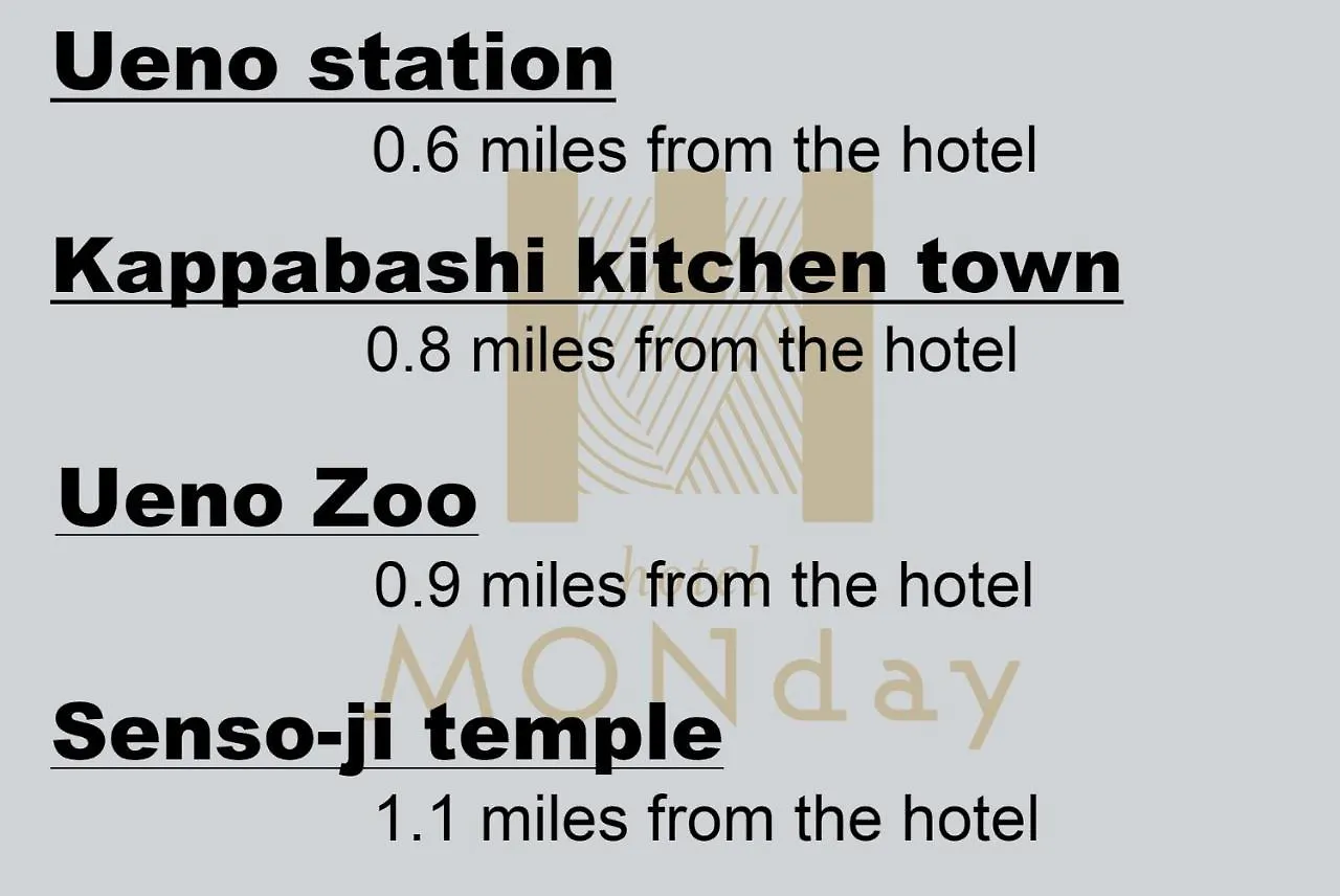 Appart hôtel Monday Apart Ueno Shinokachimachi Tōkyō